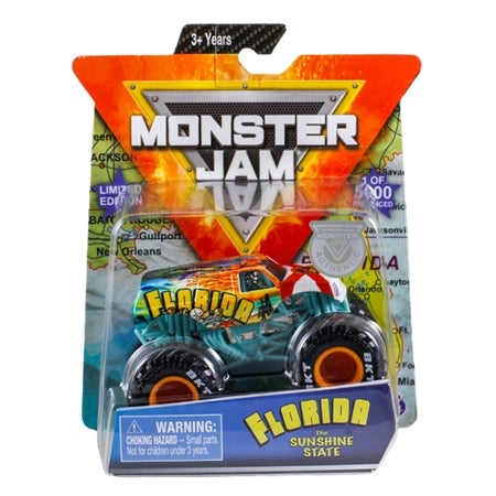 Monster Jam Florida State Truck Limited Edition 1 of 5000 - 1:64 Scale