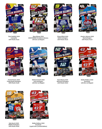 NASCAR Authentics 2021 Die-cast Racing Vehicle - Wave 9, Assortment Racers Metal Toy 1:64 Scale (1 Random Vehicle Pick)
