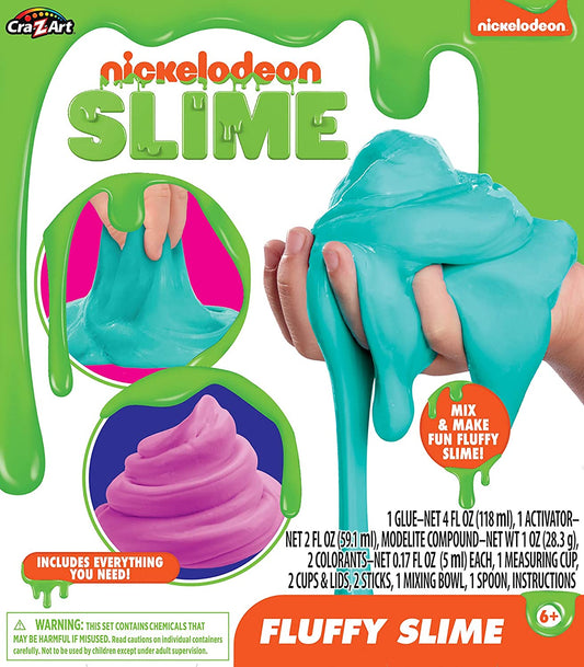 Cra-Z-Art Nickelodeon Slime Super Fluff Craze Premade Slime Set