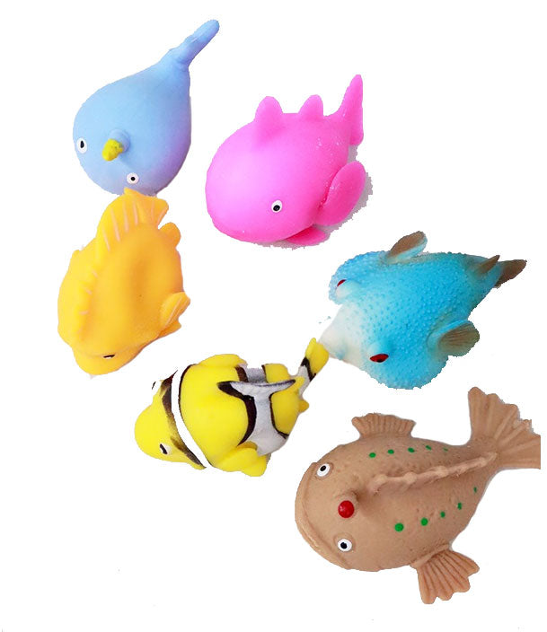 Ocean Fish Squishy Toy Kids Toy - Random Color Pick (1 Count)