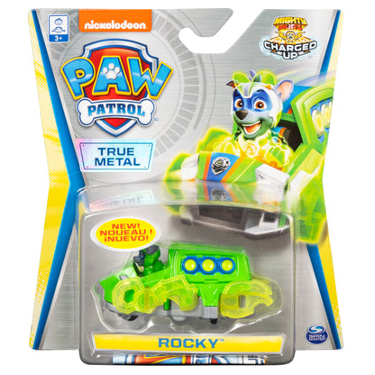 PAW Patrol, True Metal Rocky Collectible Die-Cast Vehicle, Charged Up Series 1:55 Scale