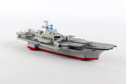 Daron Aircraft Carrier Feature 4 Diecast Aircrafts Pullback Vehicle Toy With Lights & Sounds