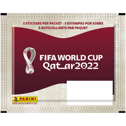 Panini Soccer World Cup Qatar 2022 Sticker Pack (5 Stickers Each)
