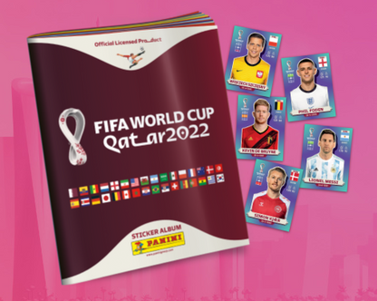 Panini FIFA World Cup QATAR 2022 Album - Holds a total of 670 Stickers (620 Standard Paper, 50 Silver Foil)
