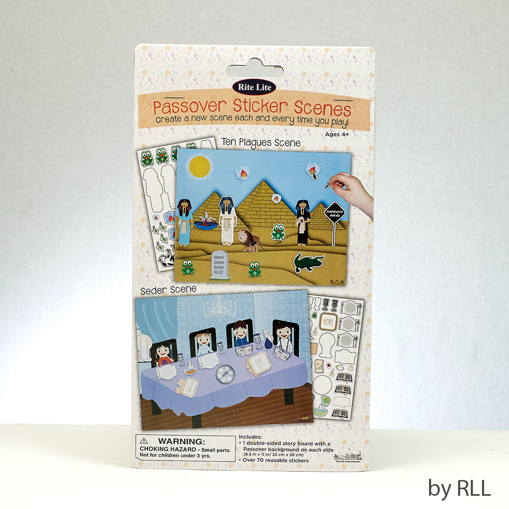 Passover Sticker Scene with Reusable Stickers