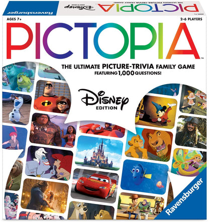 Pictopia Disney Edition Trivia Family Game, Feature Disney Junior, Disney XD, Disney Parks and classic Disney films Game