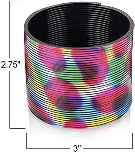3" Plastic Rainbow Coil Spring Classic Kids Childrens Toy Fun Play Game