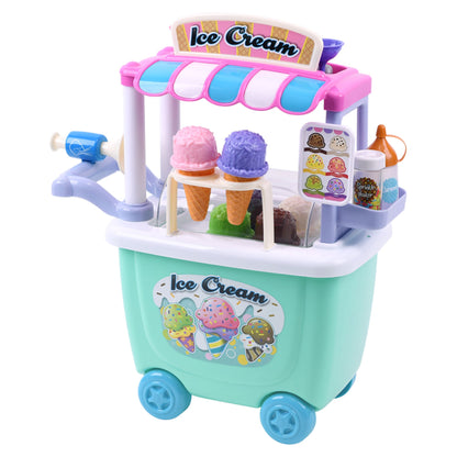 Playgo Ice Cream Cart Gourmet Colourful Ice-cream Cart Kids Toys Xmas Present
