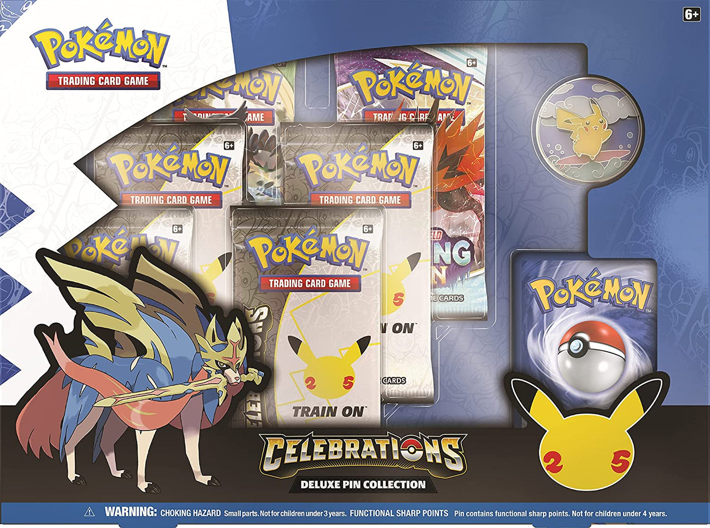 Pokemon TCG: Celebrations Deluxe Pin Collection Box - Zacian