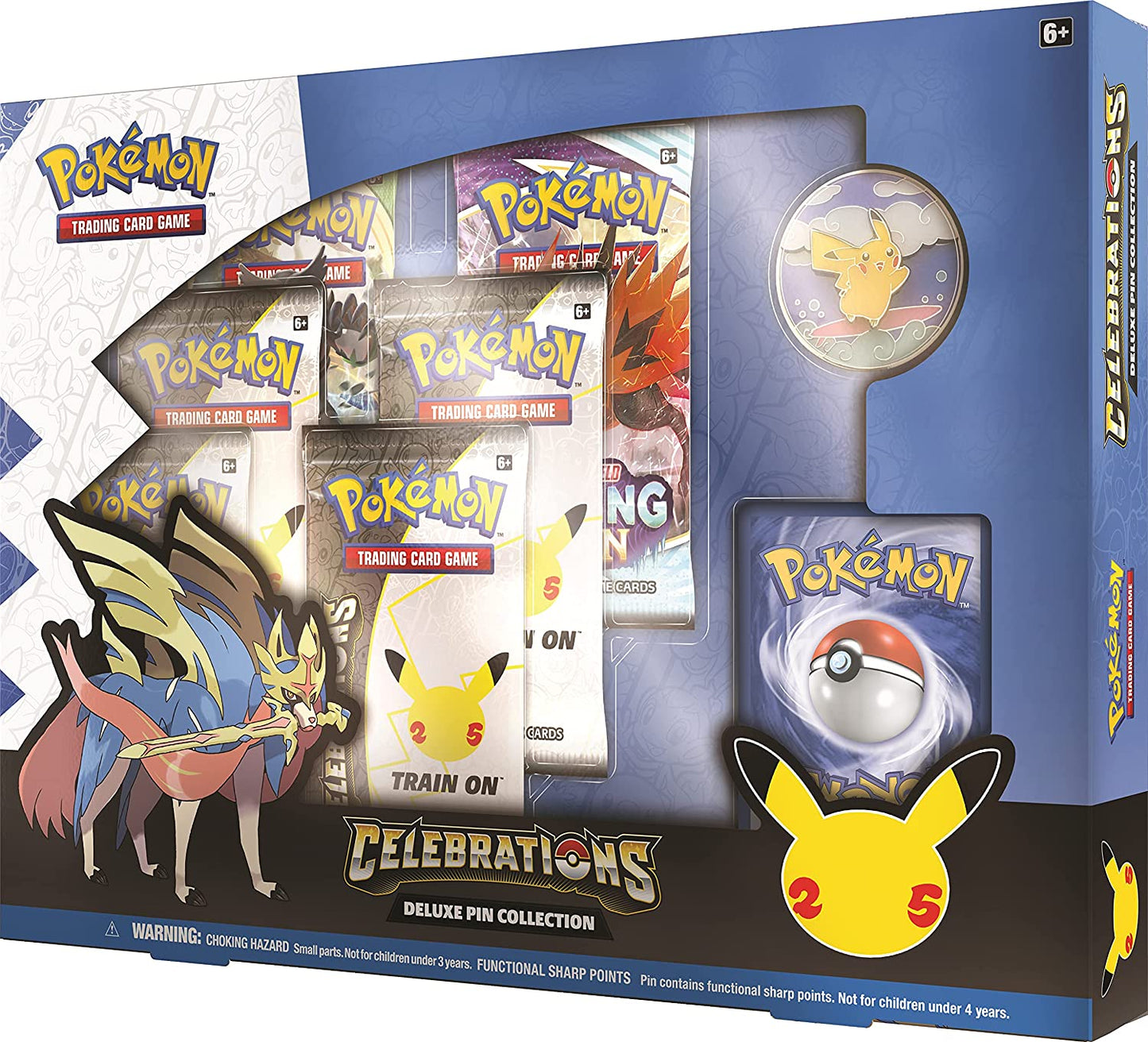 Pokemon TCG: Celebrations Deluxe Pin Collection Box - Zacian