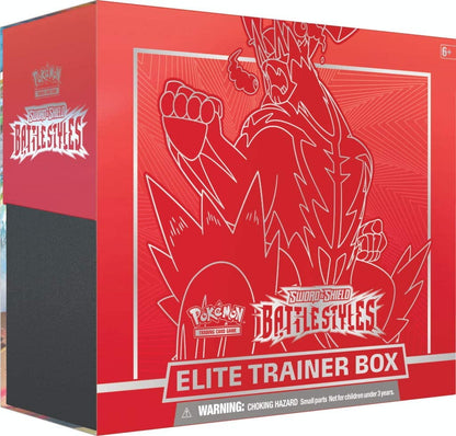 Pokemon TCG: Sword & Shield Battle Styles Elite Trainer Box - Red or Blue Pick one
