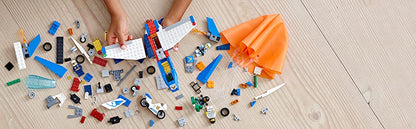 LEGO 60208 City Sky Police Parachute Jet Toy 218 pieces