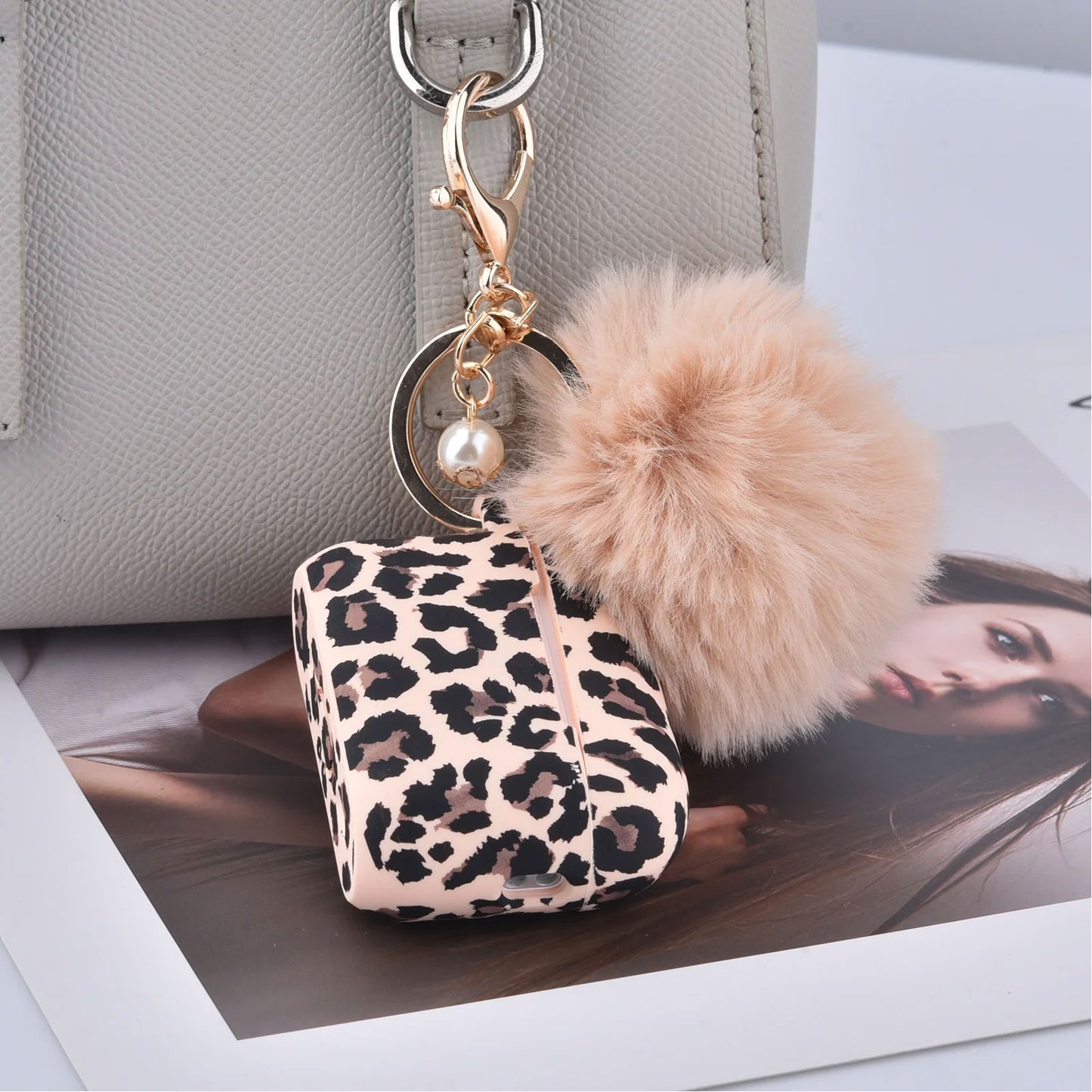 Case for AirPod Pro 2 Silicone Cover with Pom Pom Keychain