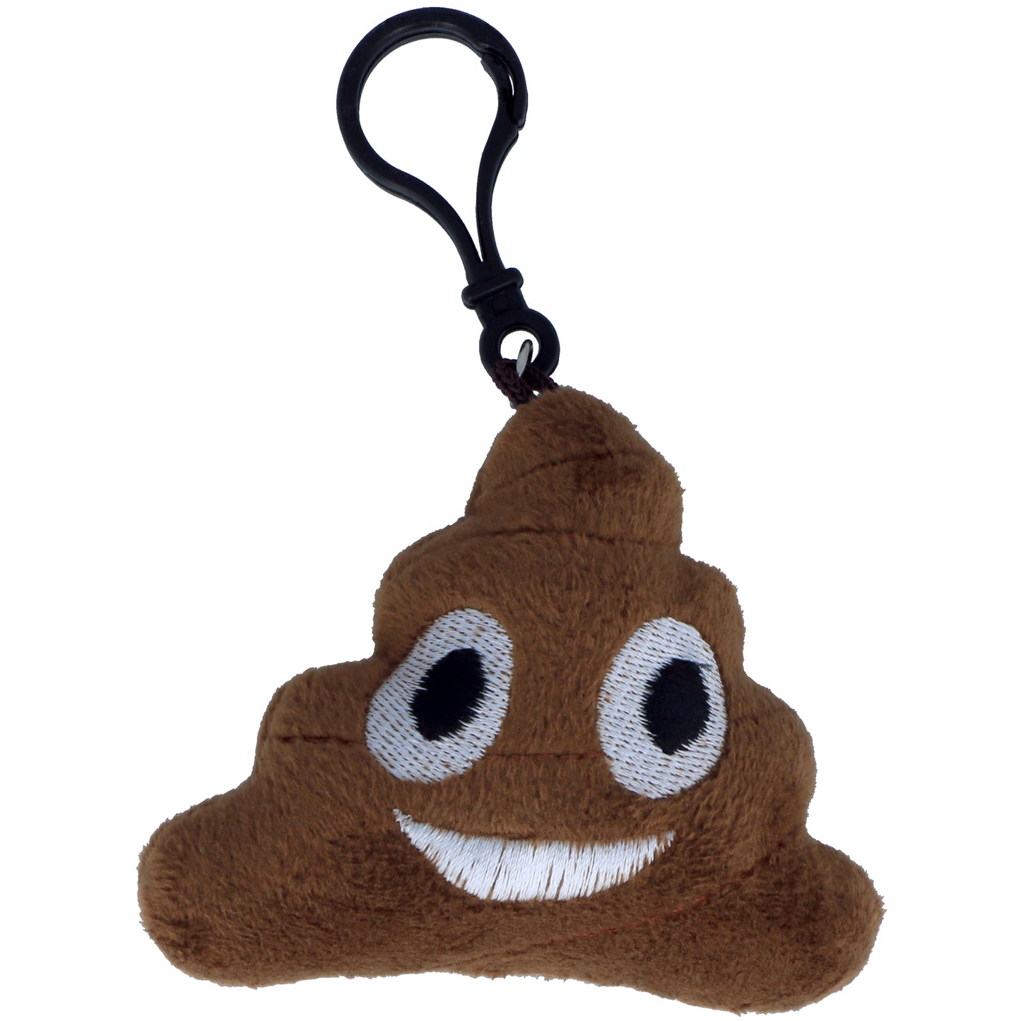 Poop Emoji Plush Key Chain Accessory Clip On Assorted Emotions - Random Style Pick (1 Count)
