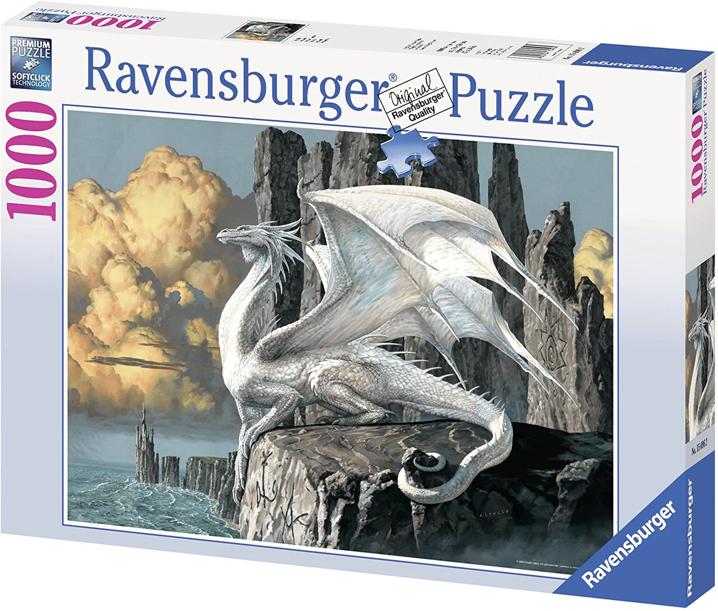 Ravensburger Dragon - 1000 Piece Jigsaw Puzzle for Adults – Every Piece is Unique, Softclick Technology Means Pieces Fit Together Perfectly (196388)