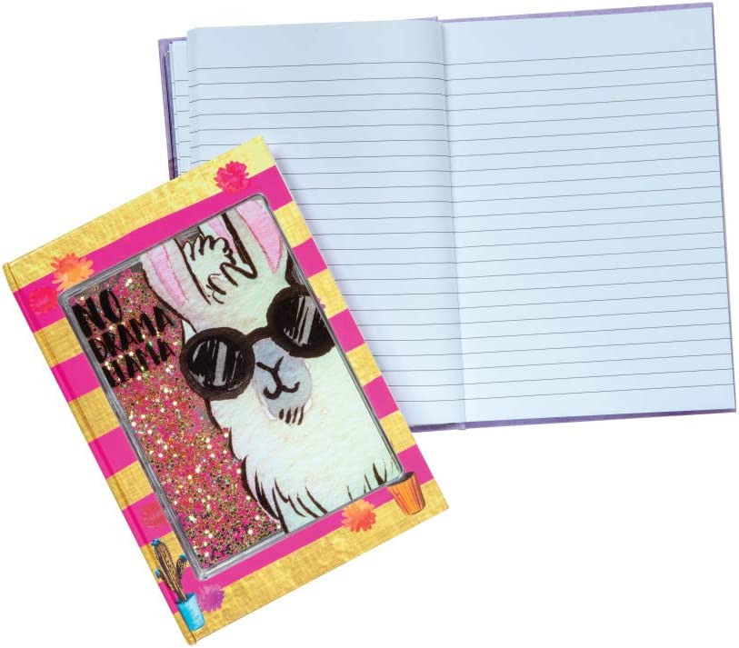 Raymond Geddes Glitter Cover Journals - Great gift idea for children,1 Random Style Pick