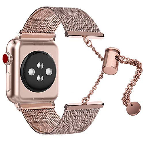 Replacement Fashion Band for Apple Watch 38/40/41mm, 42/44/45mm iWatch Series 8 7 6 5 4 3 2 1 & SE Dressy Bracelet for Women & Girls