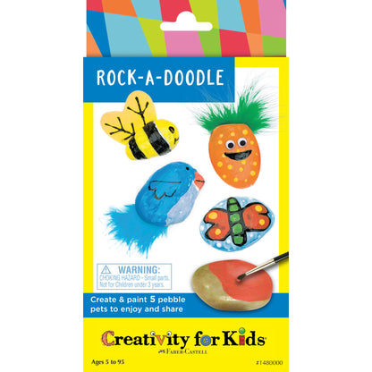 Creativity for Kids Multicolor Assorted Rock A Doodle Kit, 8.5 x 4.7 Inches