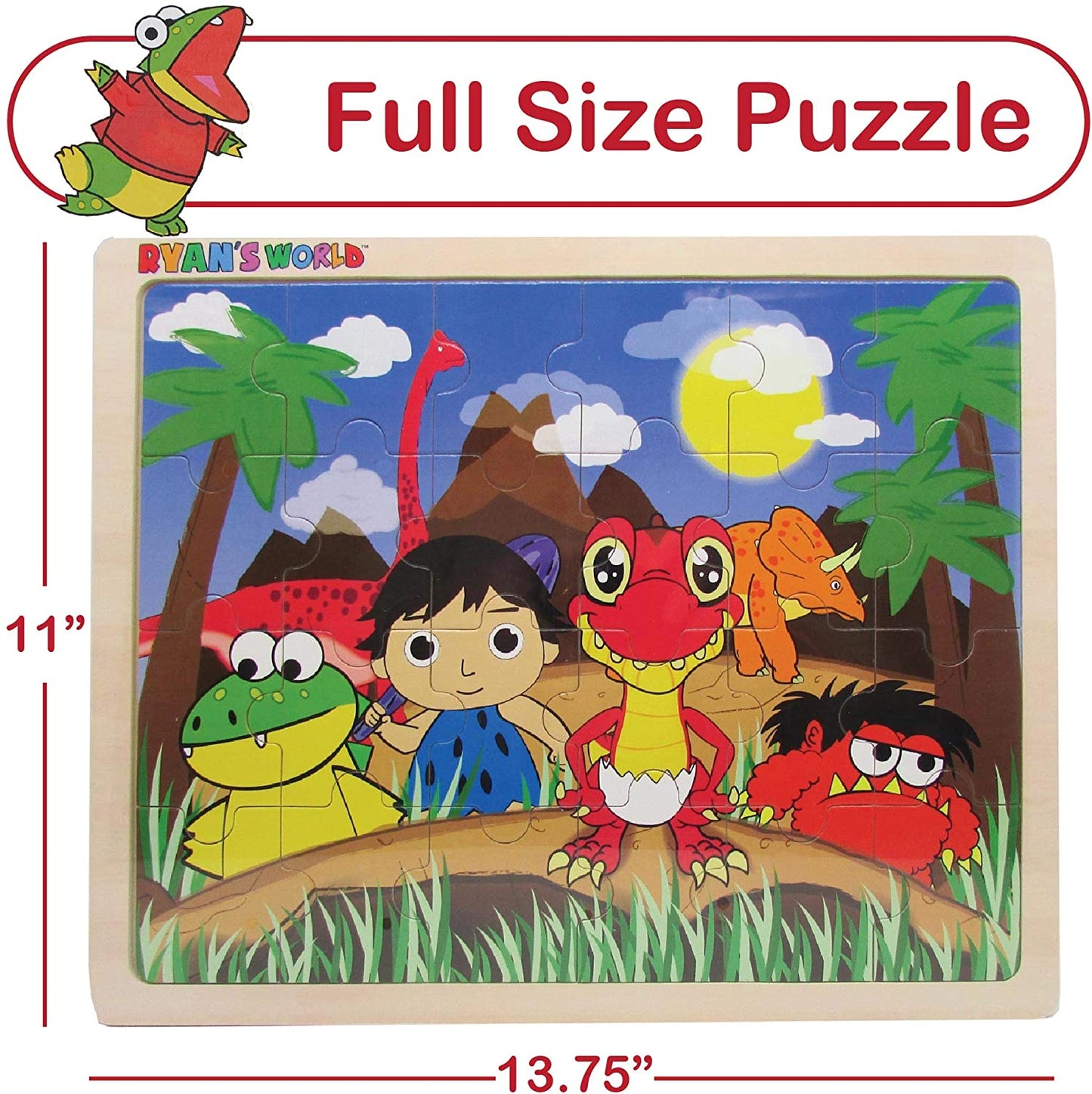 Ryan's World Jigsaw Puzzle Assortment: Red Dino and Friends, Food Truck, Pirate Adventure