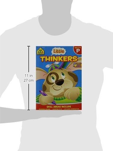 Little Thinkers Preschool Workbook - 32 Pages, Ages 3 to 5, Beginning Sounds, Patterns, Alphabet, Counting 0-12, and More