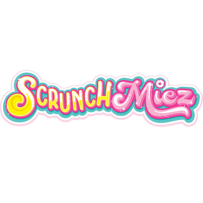 Scrunchmiez 4 Pack Party Friendz Pack, 4 Exclusive That Magically Transform from Hair Scrunchie to Cute Plush Collectible Friend