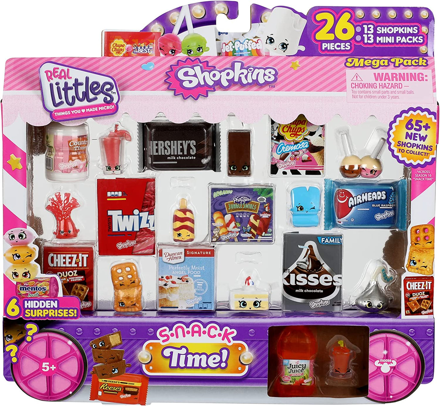 Shopkins Real Littles Mega Pack | 13 Plus 13 Real Branded Mini Packs (26 Total Pieces). Style May Vary
