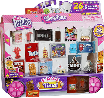 Shopkins Real Littles 16 Pieces Snack Time Play Set. Style May Vary