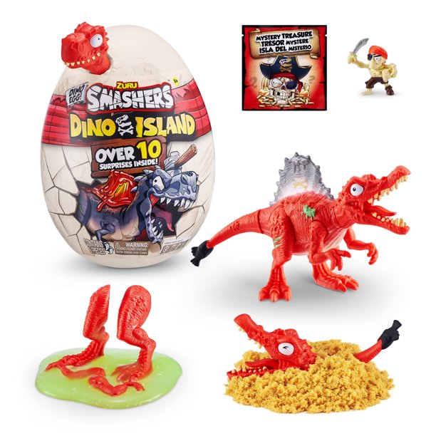 Smashers Dino Island Series 5 Mini Egg with 10 surprises by ZURU - Random Color Pick (1 Count)