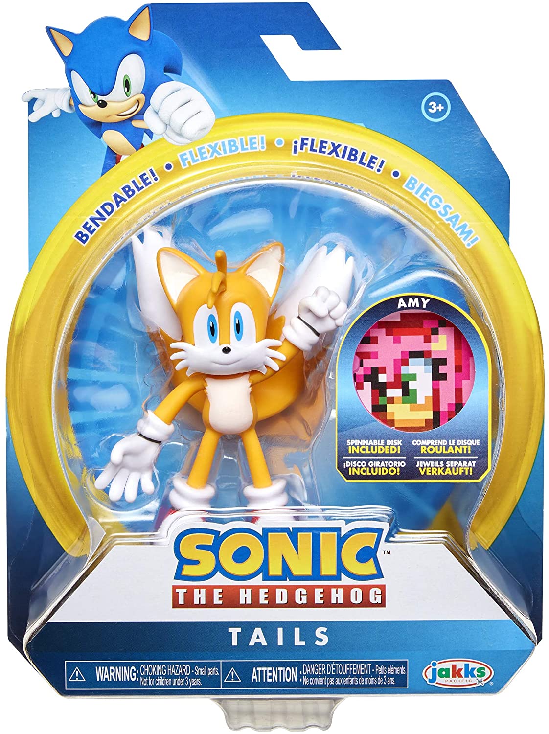 Jakks Sonic the Hedgehog 4-inch Actions Figures Assortment- Sonic, Tails, Knuckles and more