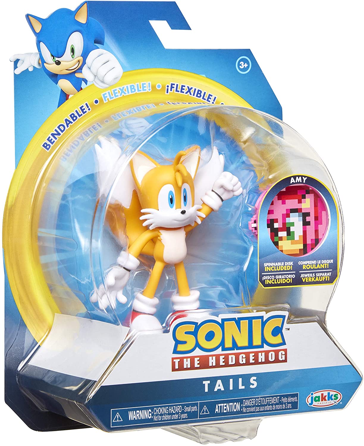 Jakks Sonic the Hedgehog 4-inch Actions Figures Assortment- Sonic, Tails, Knuckles and more