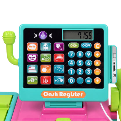 Spark. Create. Imagine. Deluxe Cash Register Play Set, 19 Pieces- Color may vary
