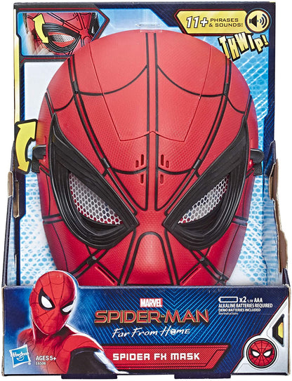 Hasbro Spider-Man Marvel Far from Home Spider FX Mask for Roleplay – Super Hero Mask Toy - Red