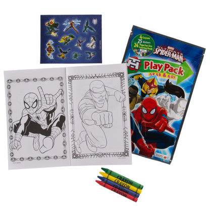 Grab and Go Play Packs Includes 2 Mini Crayons, Sticker, Coloring - Paw Patrol, Avengers, Spiderman, LOL Surprise, Toy Story, Spirit (1Pcs)