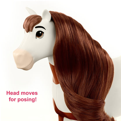 Spirit Untamed Abigail Doll (Approx.7-in) with 7 Movable Joints & Boomerang Horse (Approx.8-in) with Long Mane