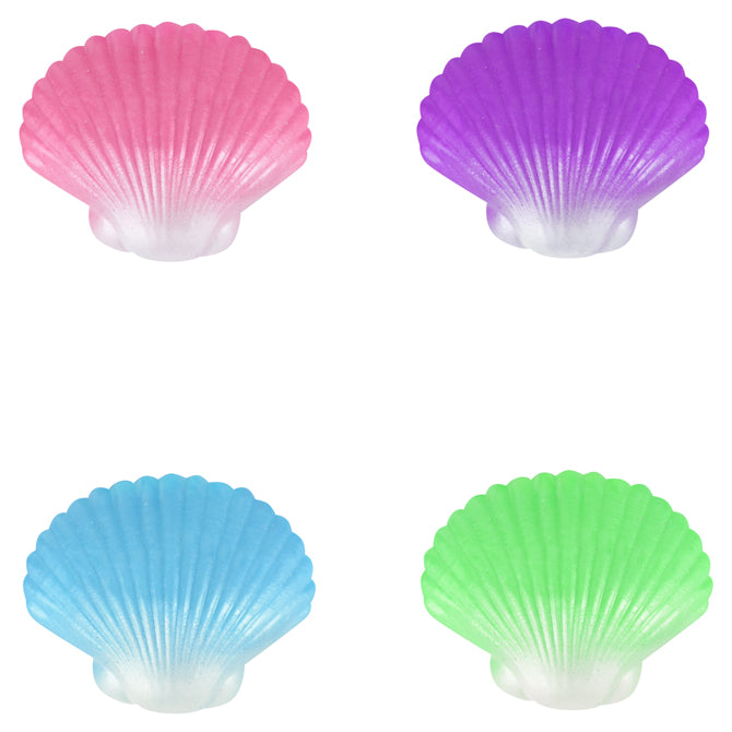 Squeeze 3.75 inches Shell with Sea Animals Kids Toy - Random Color Pick (1Pcs)