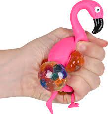 Squeezy Bead Flamingo Stress Relief Ball 6 inches, Kids' Squishy Toy