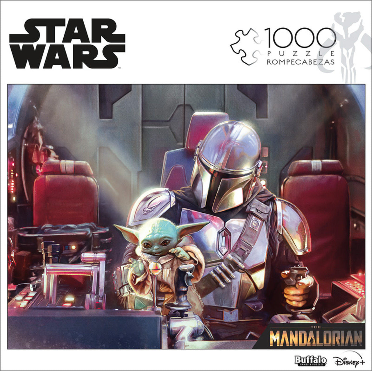 Star Wars the Mandalorian “This Is Not a Toy” 1000 Piece Jigsaw Puzzle, Ages 14+ Multicolor