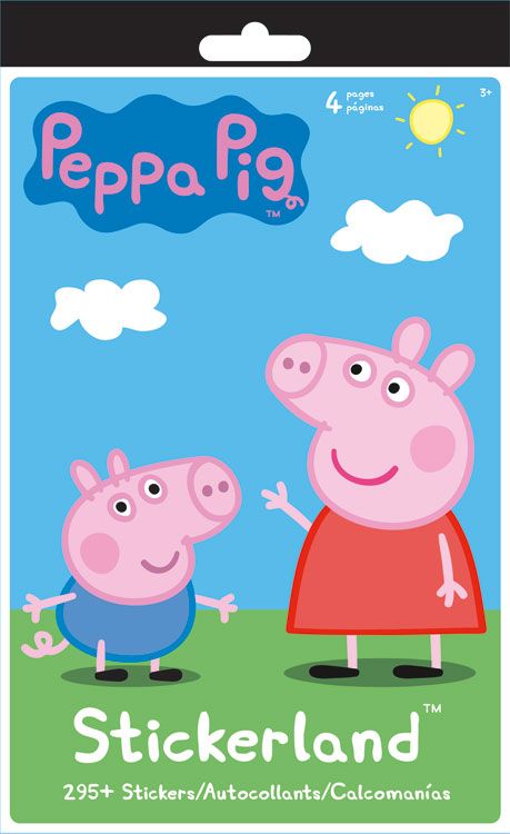Stickerland Peppa Pig 4 Pages Stickers Book - 295 Stickers