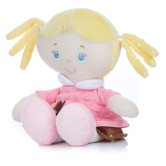 Stuffed Plush Baby Doll Samantha, 12 inches