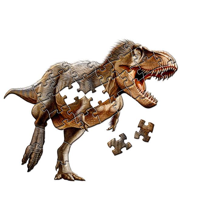 Floor Puzzle T-Rex Tyranosaurus - Large Size Jigsaw Puzzle (36 pieces)