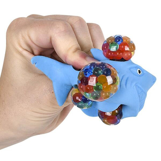 Squeezy Bead Shark Ball Kids Toy - 3.5 inches Random Color Pick (1Pcs)