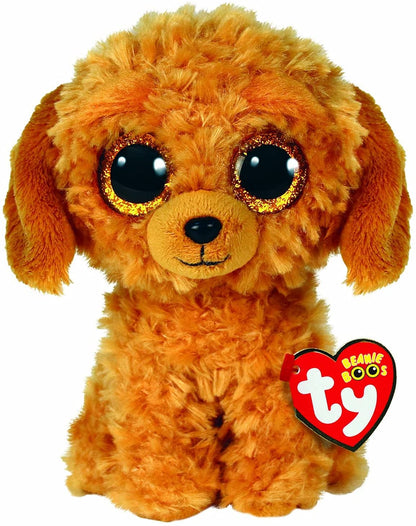 TY Beanie Boos - NOODLES the Goldendoodle Dog (Glitter Eyes)(Regular Size - 6 inch)
