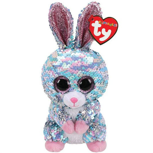 TY Flippables Sequin Stuffed Animal Plush Toy - RAINDROP the Bunny Rabbit (Size - 6 inch)