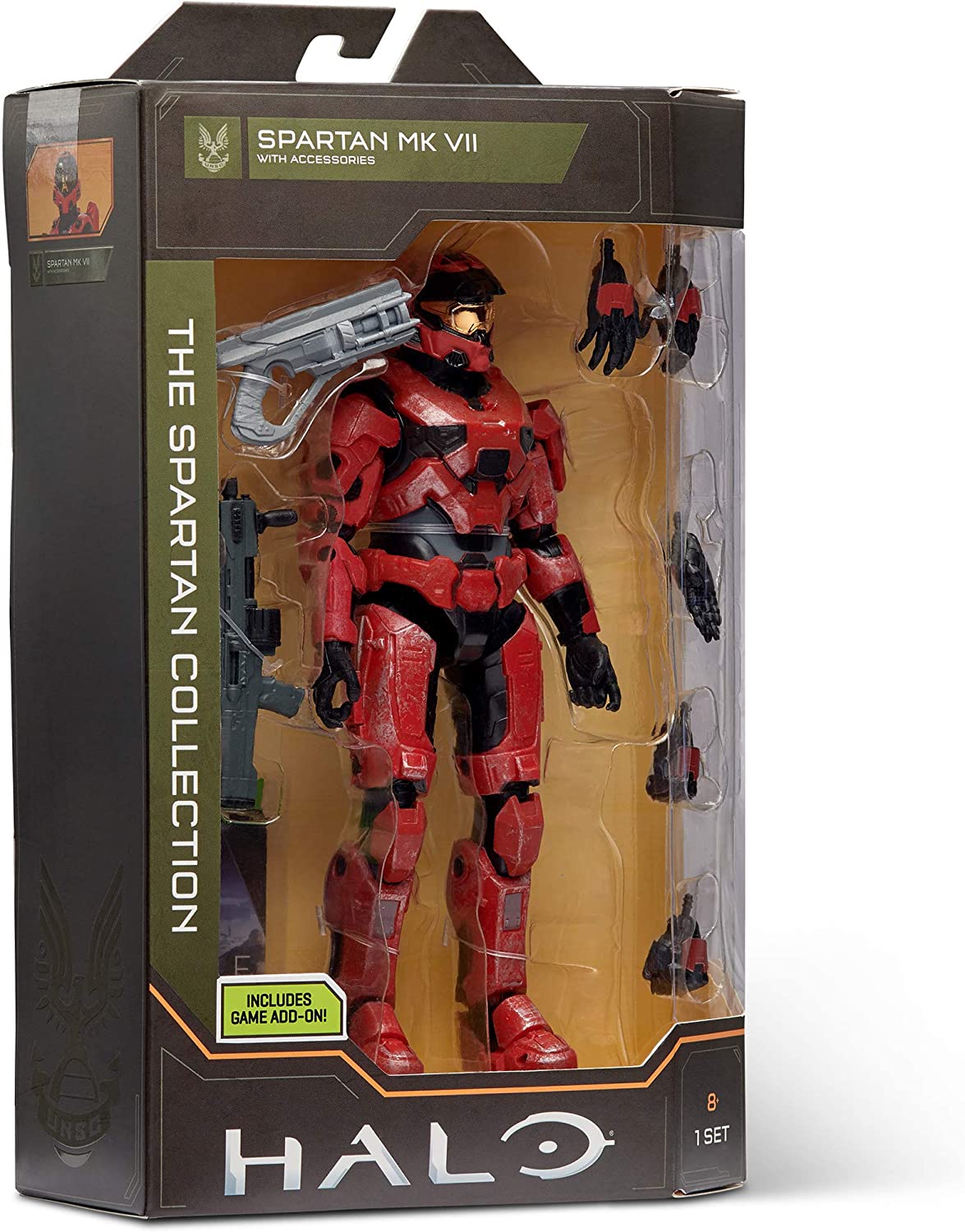 HALO 6.5" The Spartan Collection – Spartan MK VII Highly Articulated, Poseable with Weapon Accessories - Scaled to Play & Display