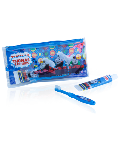 Thomas and Friends Baby Beginner Toothbrush Toothpaste Travel Kit for Baby, Children, boy, Girls Gift