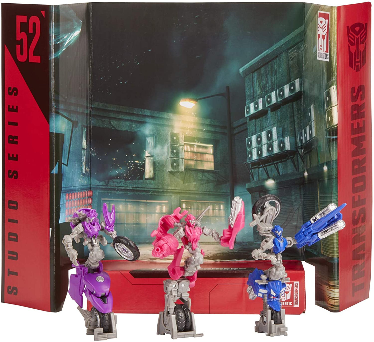 Transformers Toys Studio Series 52 Deluxe Revenge of The Fallen Movie Arcee Chromia Elita-1 Action Figure 3 Pack, 4.5"