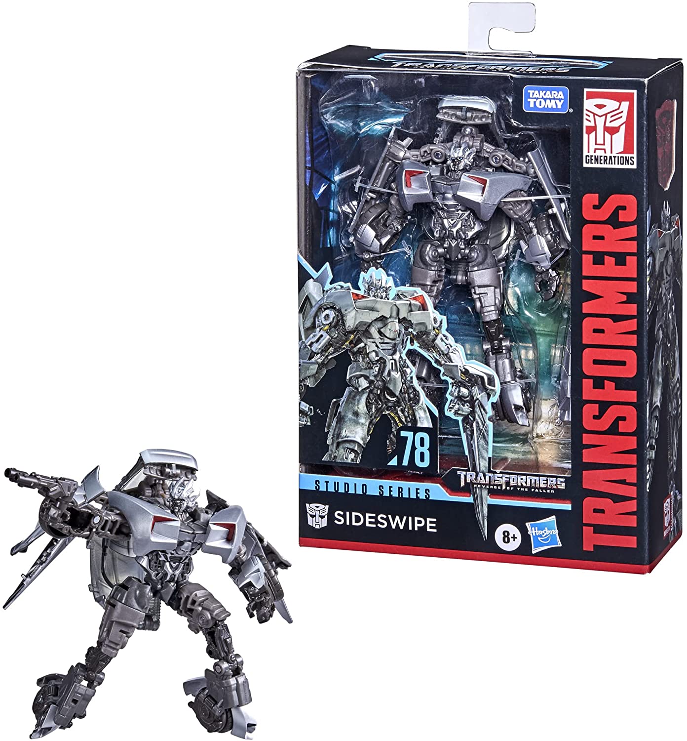 Transformers Toys Studio Series 78 Deluxe Class Revenge of The Fallen Sideswipe Action Figure - Ages 8 and Up, 4.5-inch
