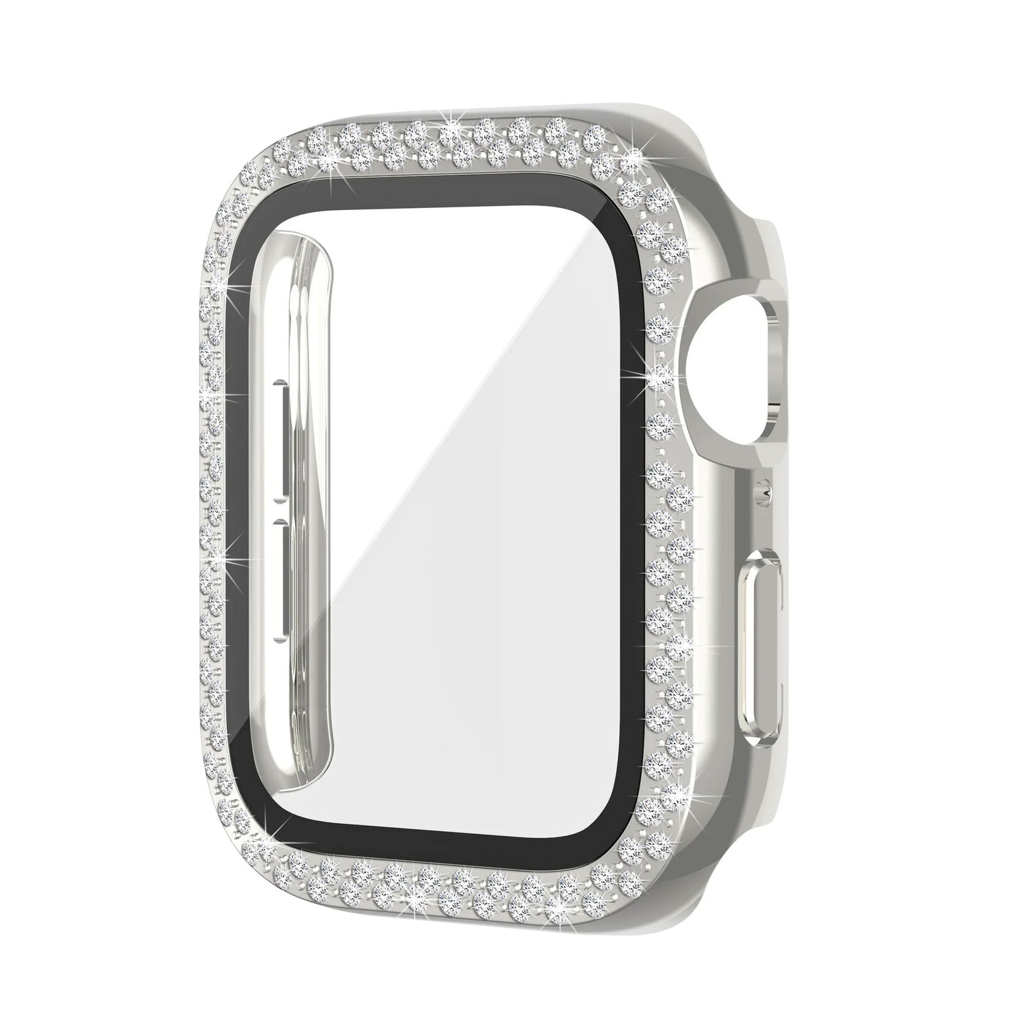 Bling Bumper Case with Tempered Glass Screen Protector Compatible with Apple Watch 38mm