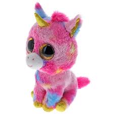 Ty Beanie Boos Fantasia - Multicolor Unicorn - Soft Plush Animal
