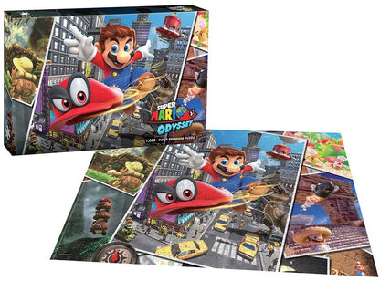 Super Mario Odyssey Snapshots 1000 Piece Premium Puzzle | Super Mario Odyssey Collectible Puzzle | Mario Bros Toys (PZ005-569)
